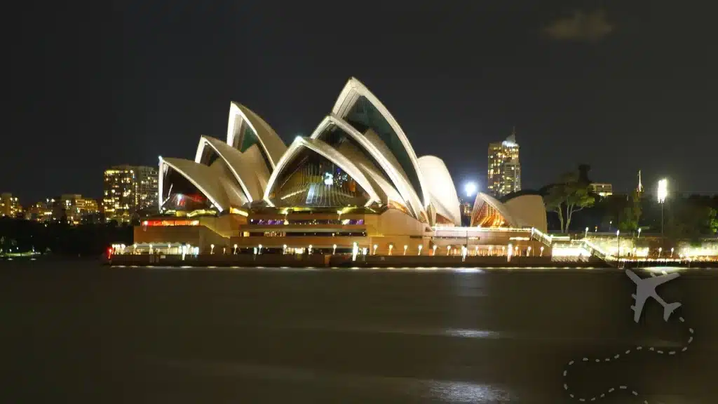 Opera House at night