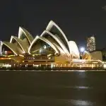 Opera House at night