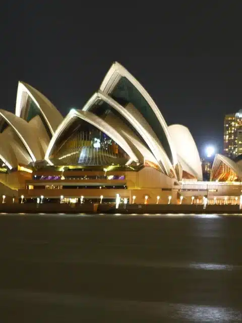 Opera House at night