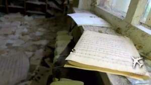 Sheet music in the Chernobyl Exclusion Zone