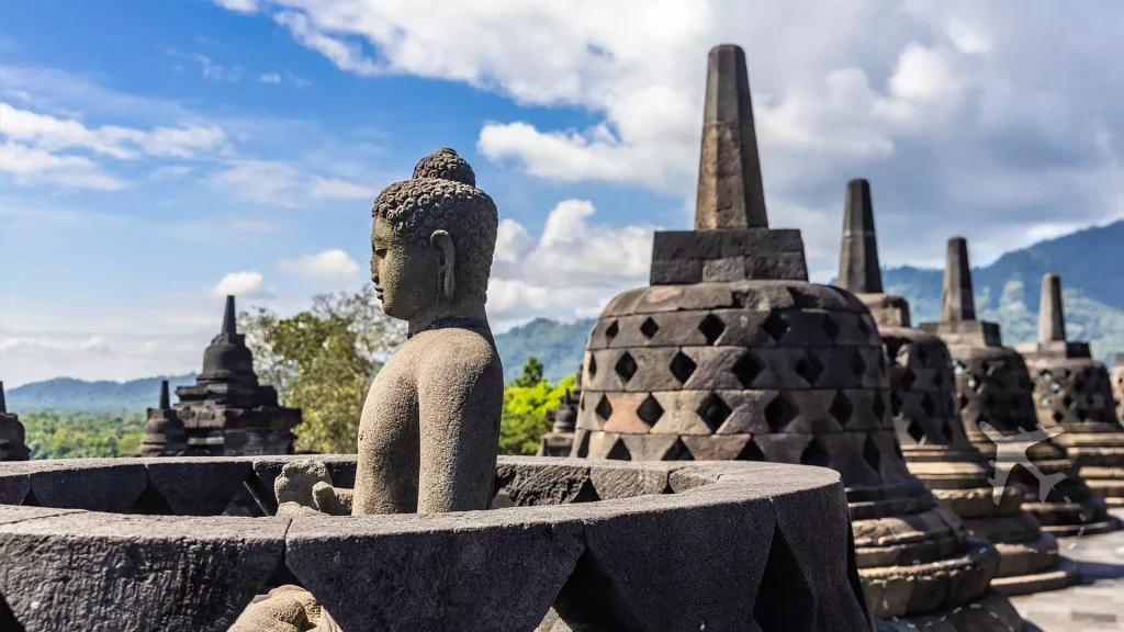 Borobudur temple in Yogyakarta, Indonesia