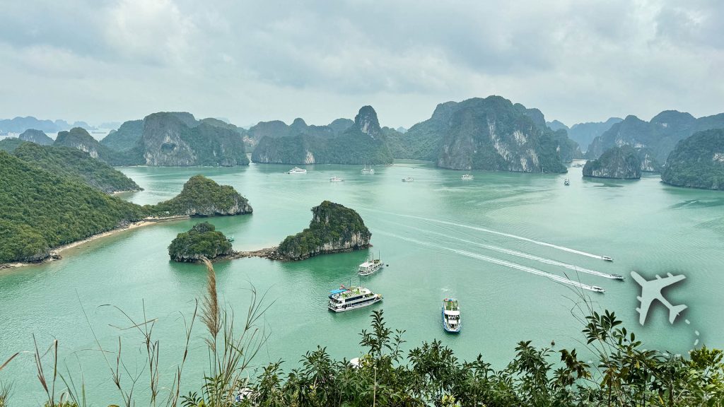 Ha Long Bay from the top of Ti Top Island